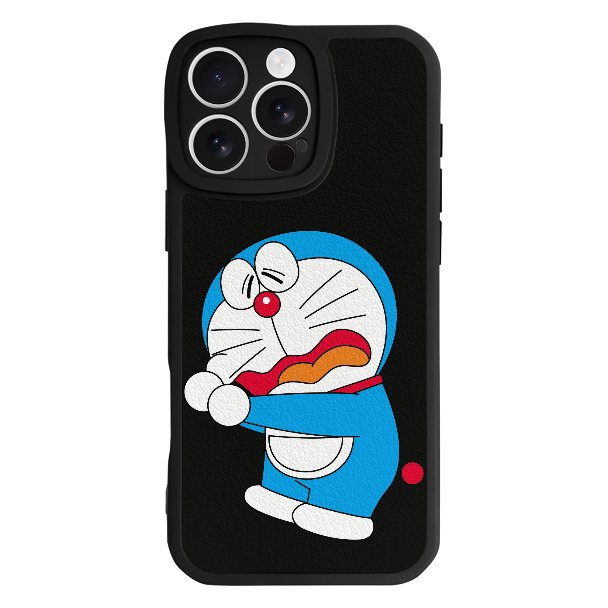 （画像用） ドラえもん Doraemon 【iPhone 16シリーズ対応】シリコンスマホケース（レザー調） 材質：シリコン